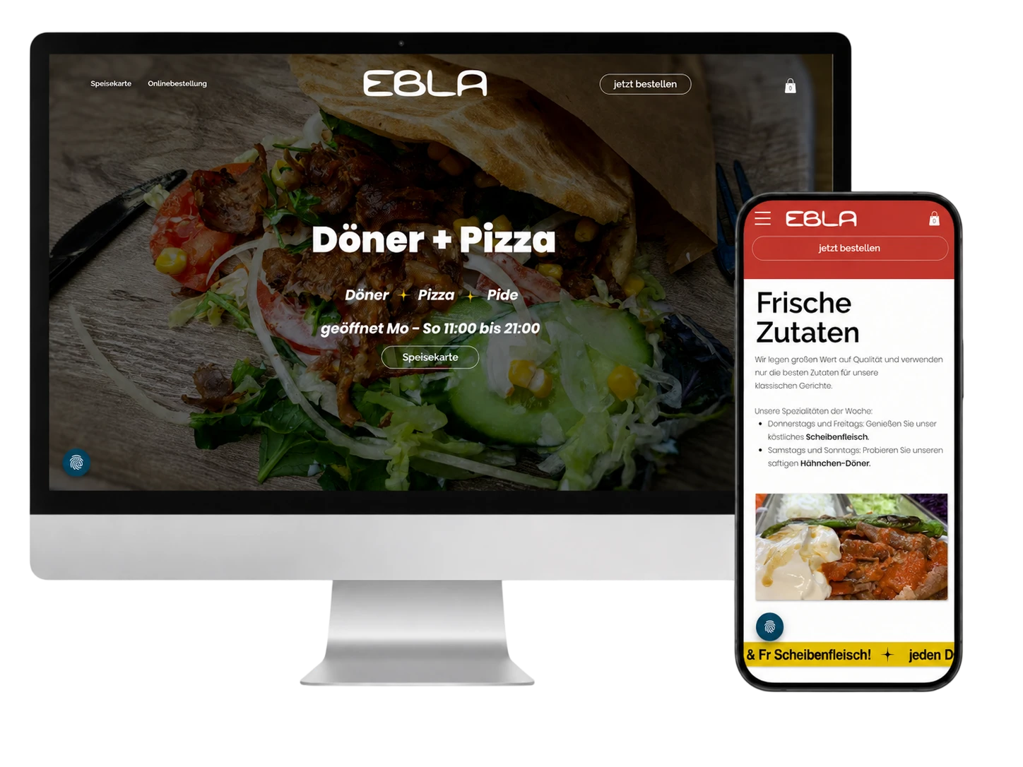 Ebla Restaurant Webdesign Projekt