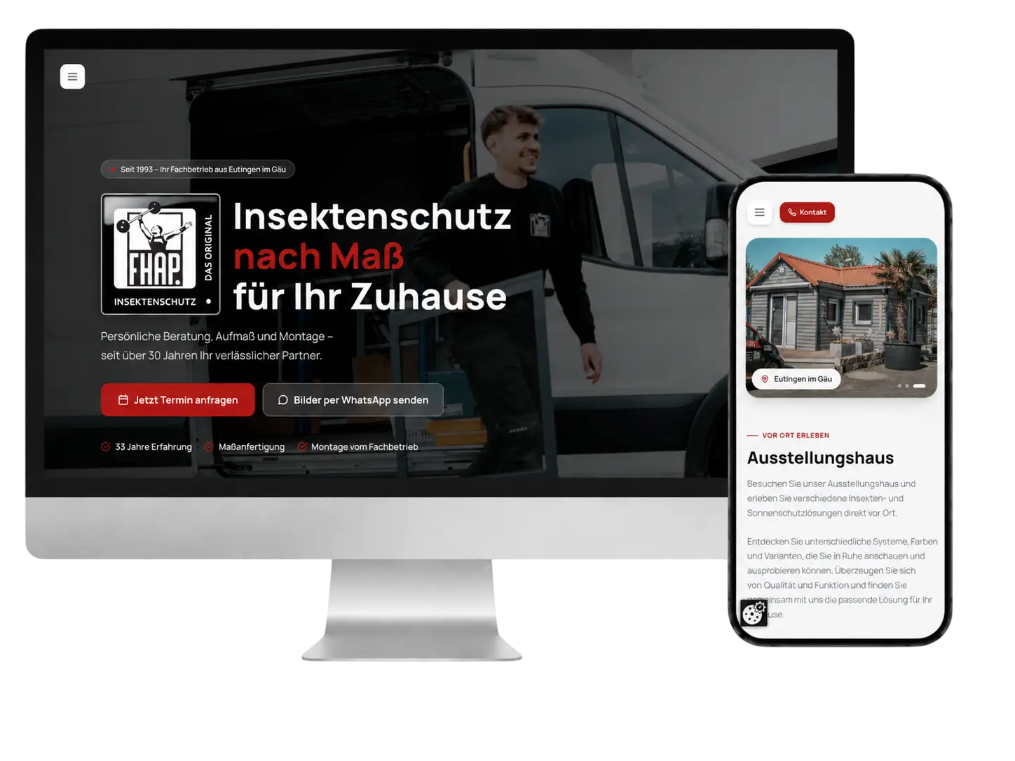 FHAP Insektenschutz Webdesign Projekt
