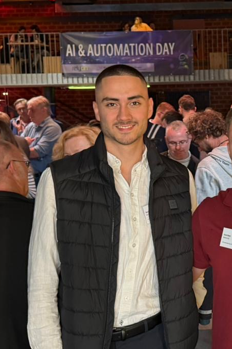 Team member collaborating at meeting